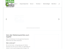 Tablet Screenshot of jdav-mannheim.de
